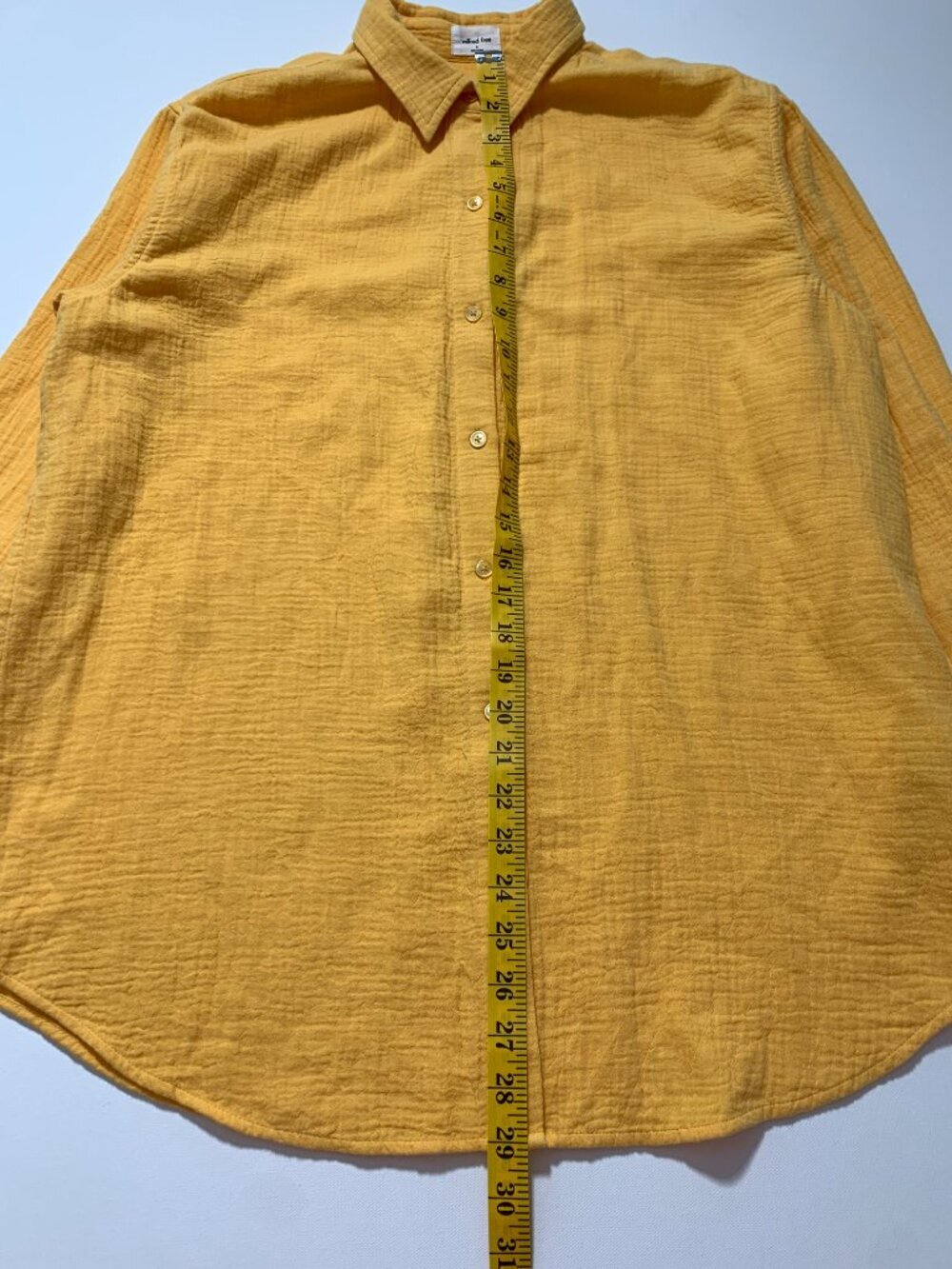 Wilfred Free Organic Cotton Blouse in Yellow Size S oversized - Picture 7 of 9
